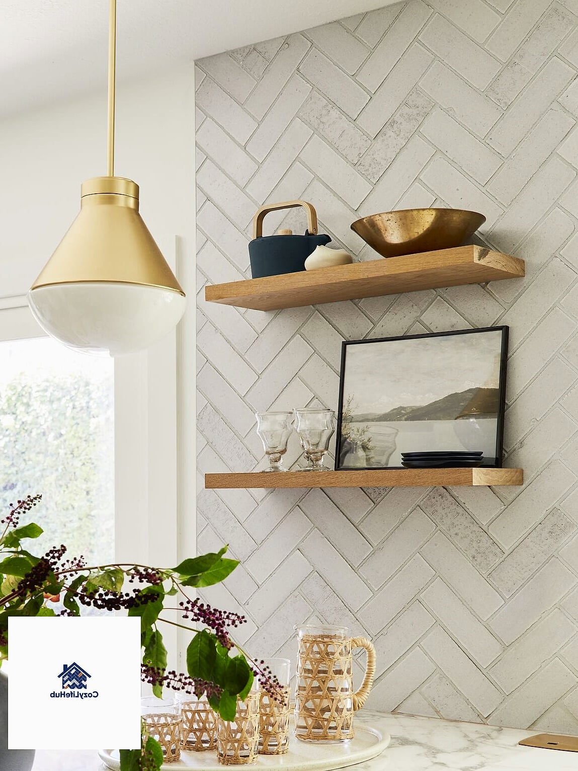 Herringbone Brick Pattern for Visual Interest