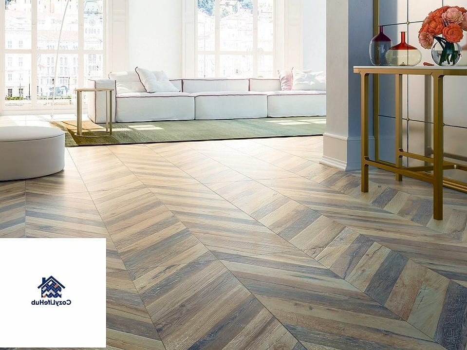 15 Chevron Tile Ideas That Designers Keep Coming Back To 11 Herringbone-Chevron Hybrid Zones