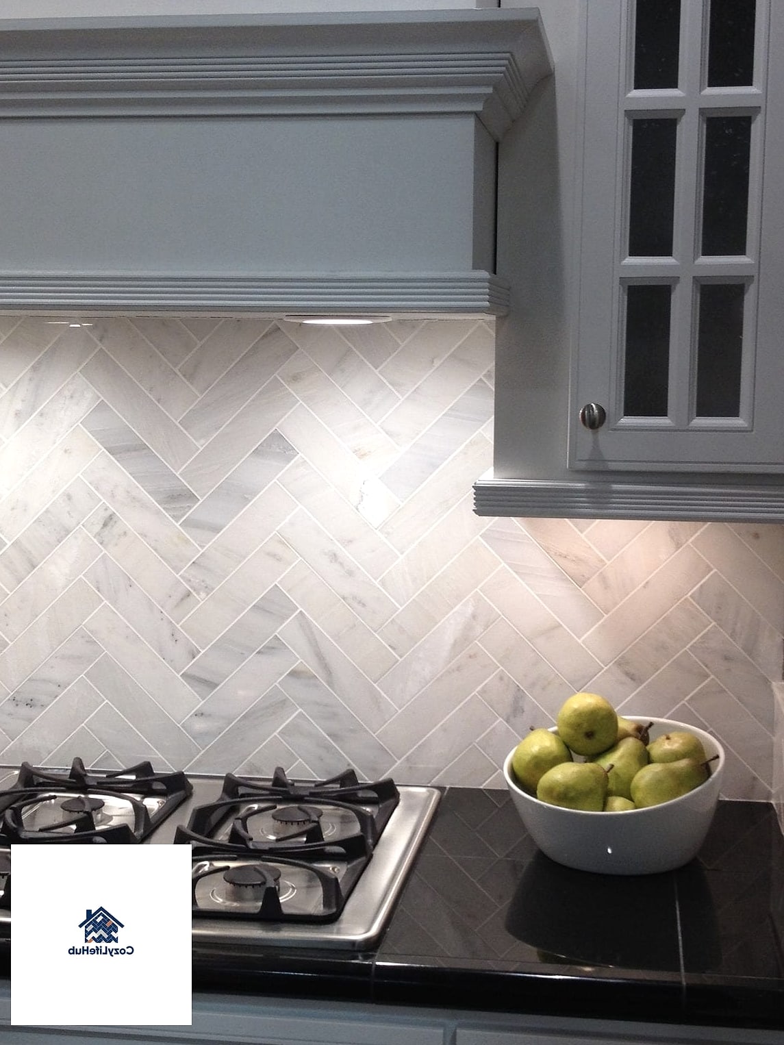 21 Marble Herringbone Backsplash Ideas That Look Expensive But Aren't 5 Herringbone with a Contrasting Grout Line