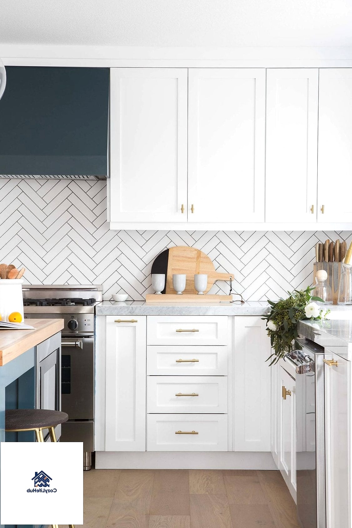 Herringbone with a Decorative Border