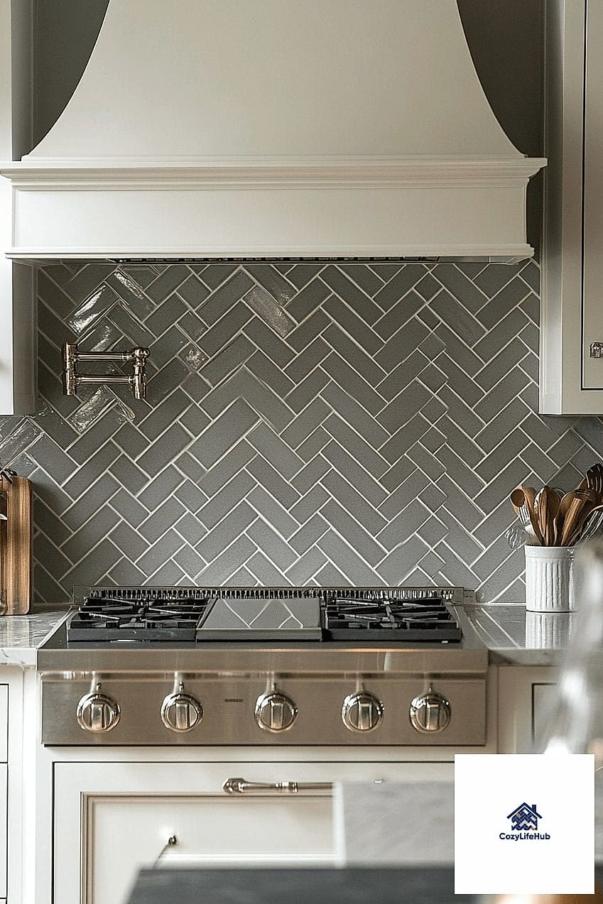 19 Chevron Backsplash Ideas Trending on Pinterest This Year 6 Herringbone-Inspired Chevron Hybrid