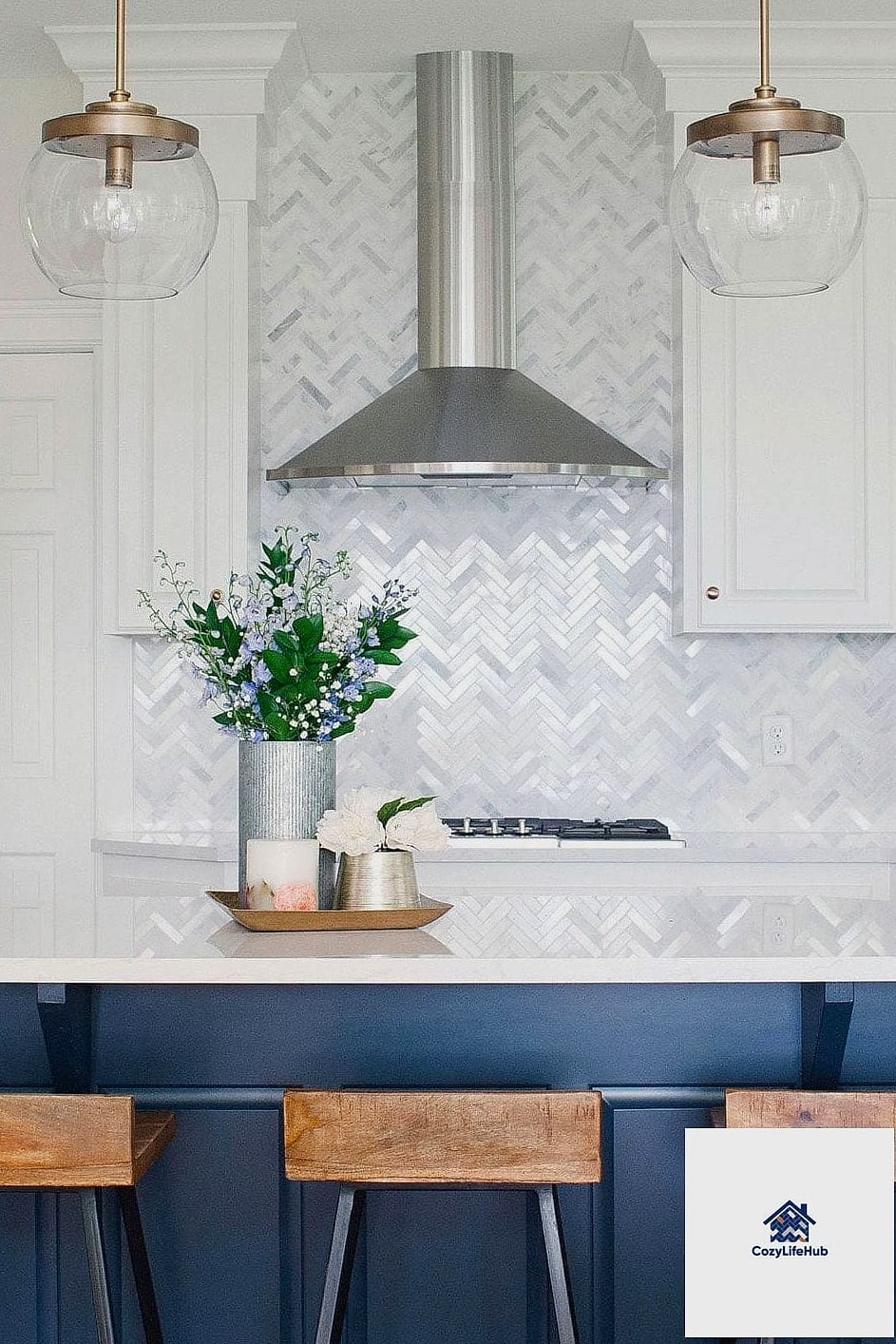 Herringbone Marble Mosaic