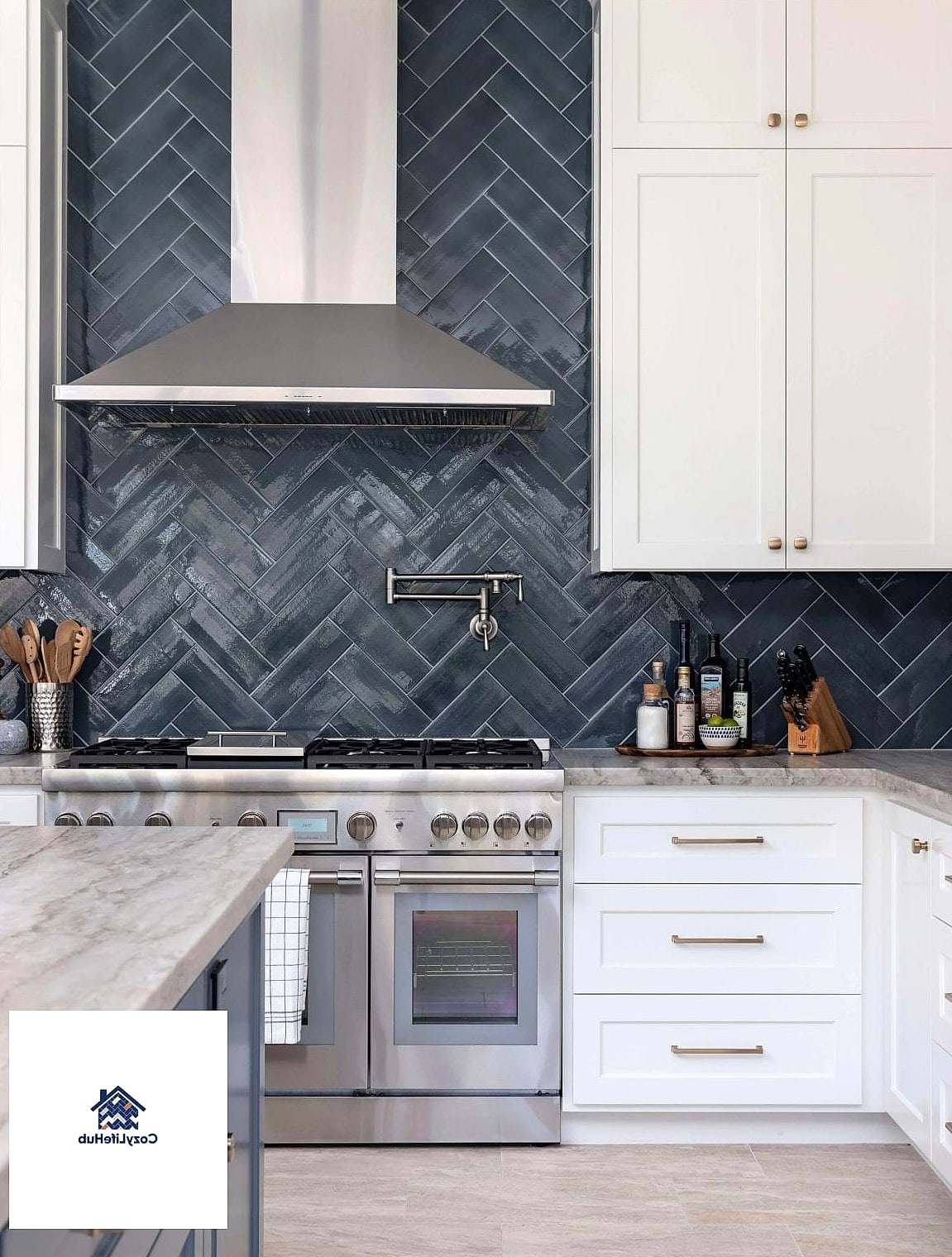 Herringbone Marble Pattern