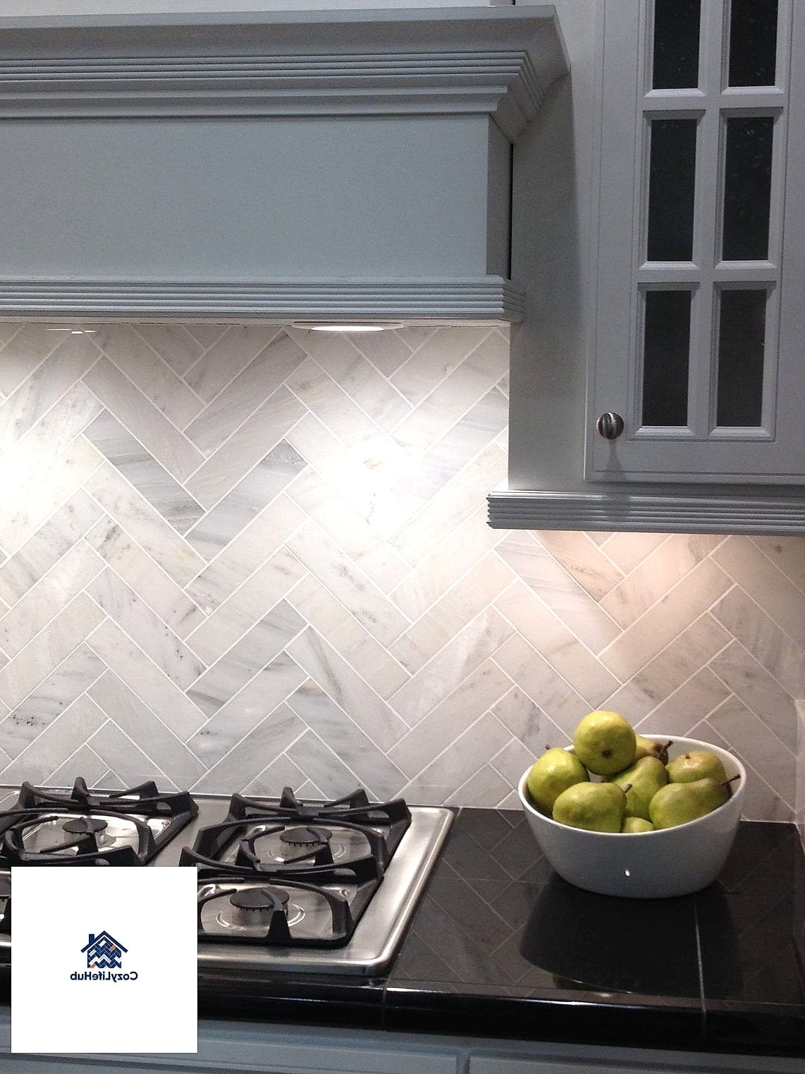 Herringbone Marble Mosaic
