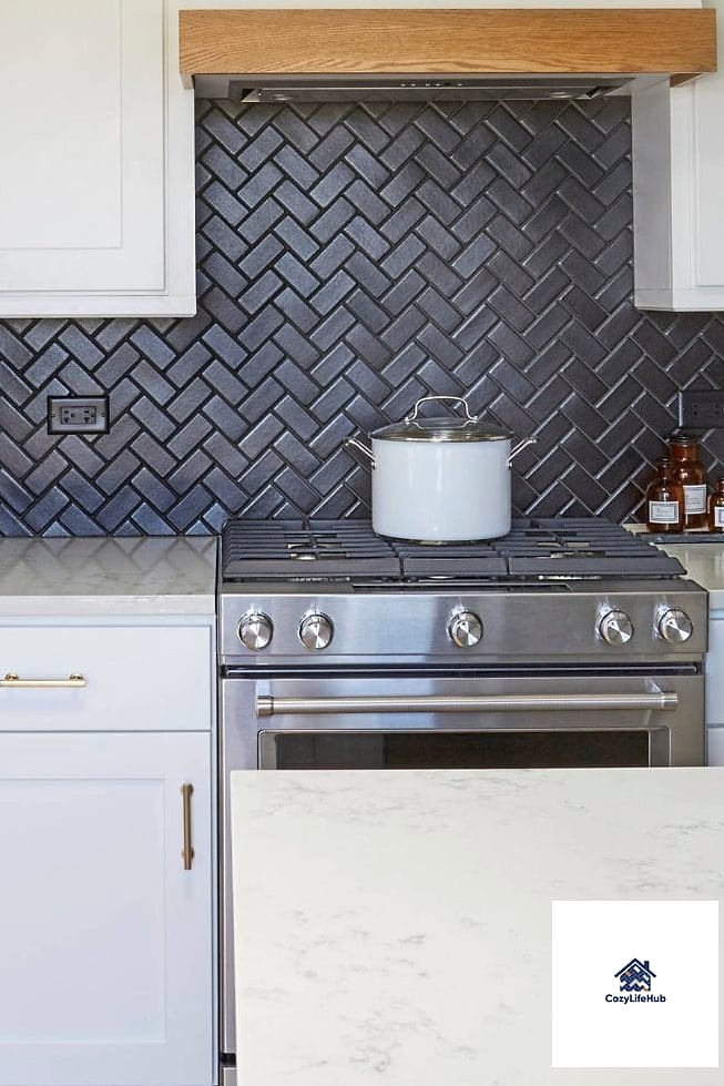 Herringbone Pattern for Movement and Depth