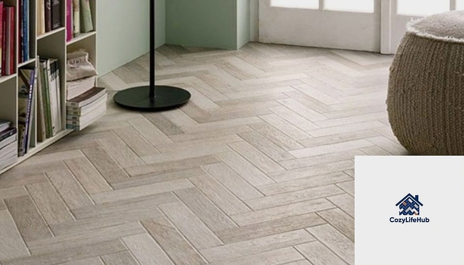 Herringbone-Patterned Porcelain for a Custom, Boutique Feel