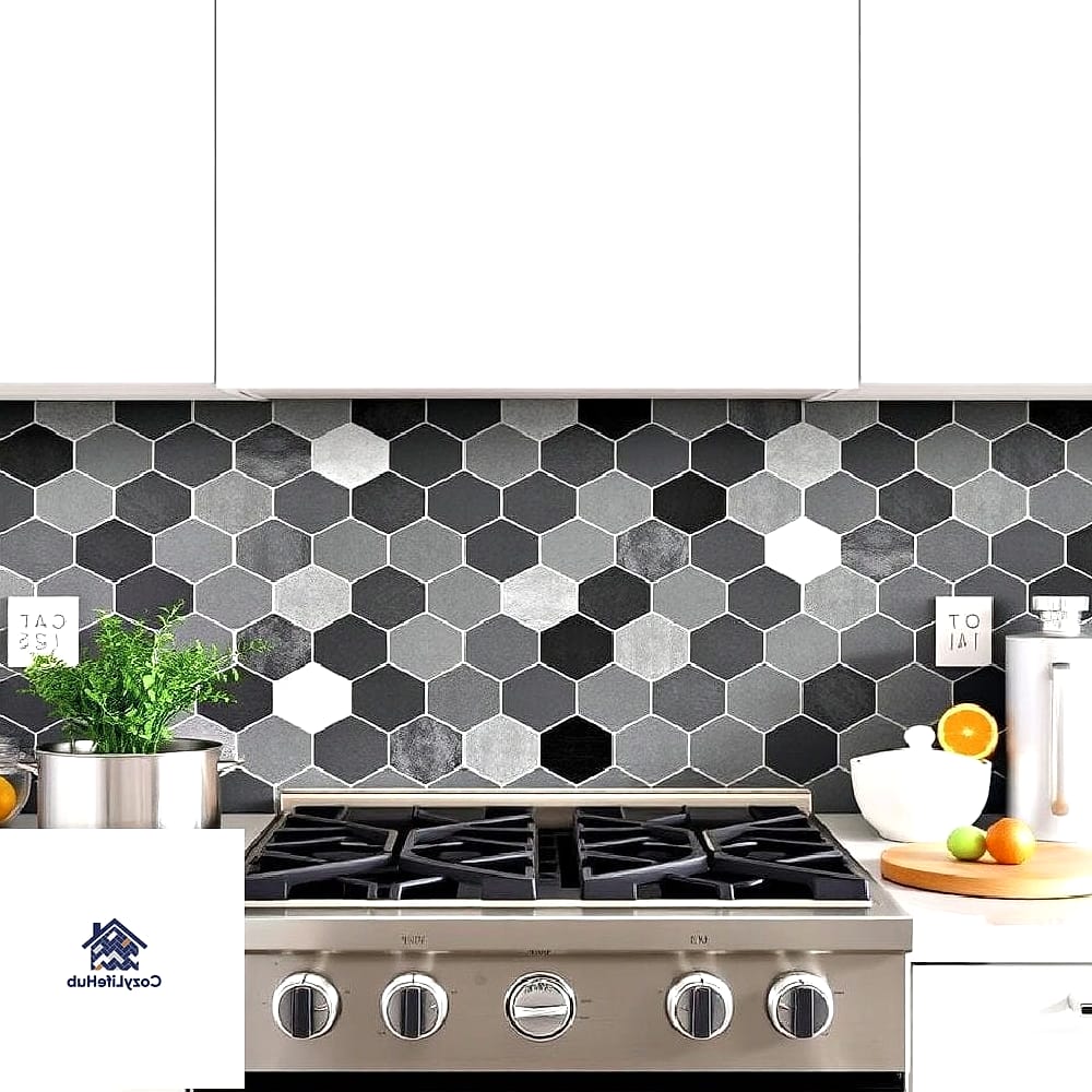 27 Modern Backsplash Ideas That Will Transform Your Space 23 Hexagon Tile in Small Format