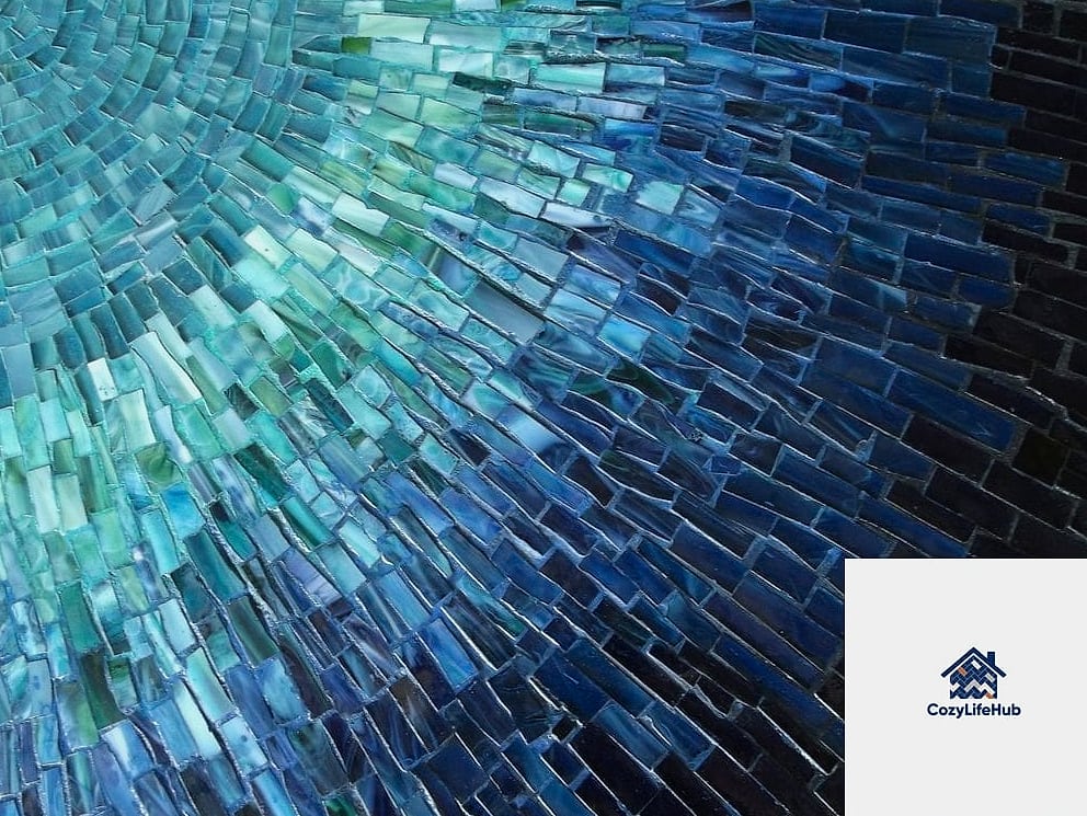 Iridescent Glass Mosaic Backsplash