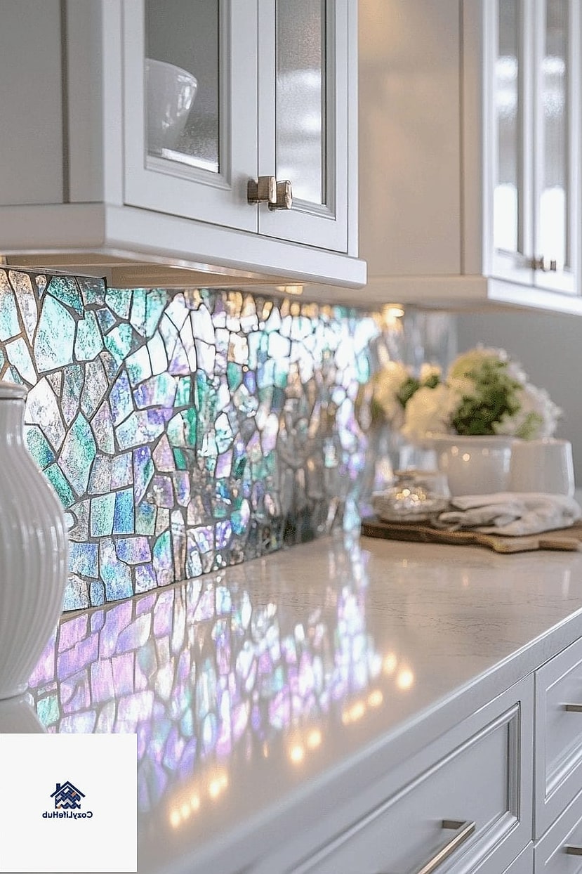 Iridescent Glass Mosaic