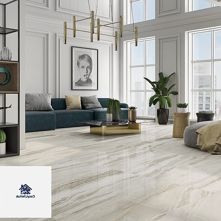 Large Format Tile Flooring in Wide Planks