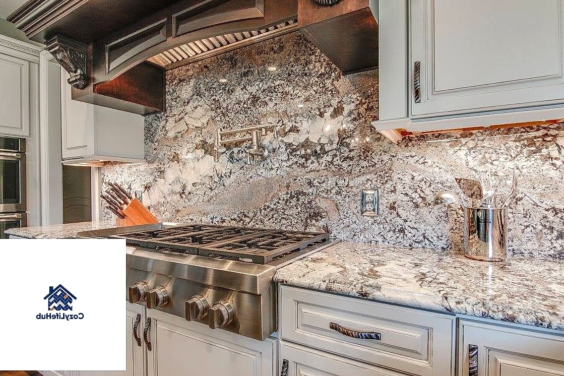 25 Backsplash for Granite Countertops Ideas That Will Change How You See Your Home 24 Large Format Tile for Fewer Grout Lines