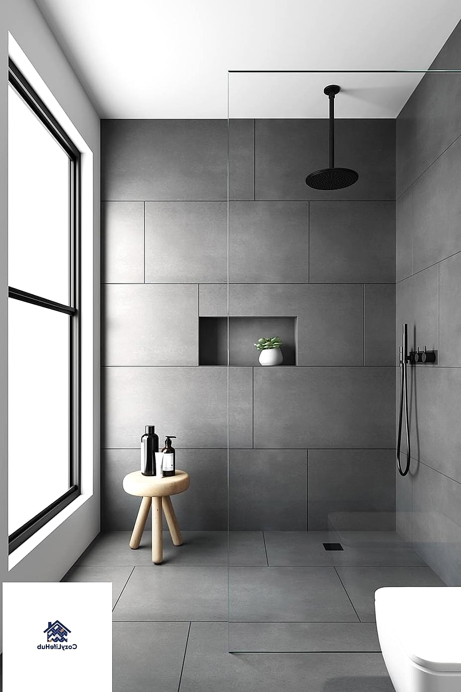 16 Modern Bathroom Ideas to Inspire Your Next Renovation 3 Large Format Tile in Neutral Tones