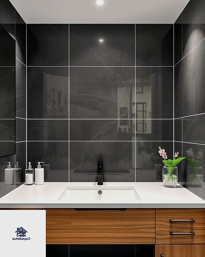 Large-Format Tile to Minimize Grout Lines