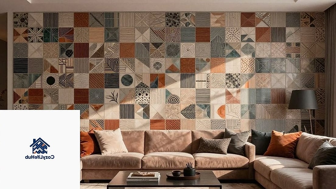 Large Tile Accent Walls in Bedrooms