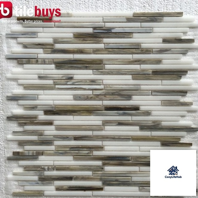 10 Gray Mosaic Tile Ideas That Work in Any Size Home 5 Linear Mosaic Strips for a Modern Backsplash