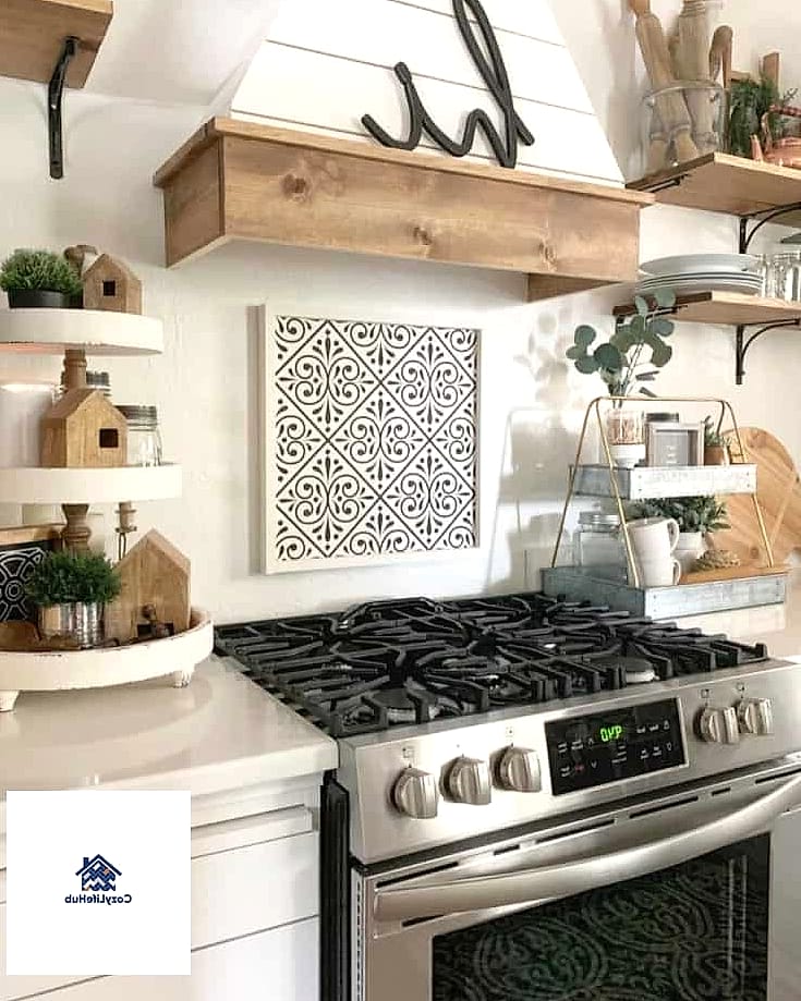 Marble Backsplash Behind a Range Only