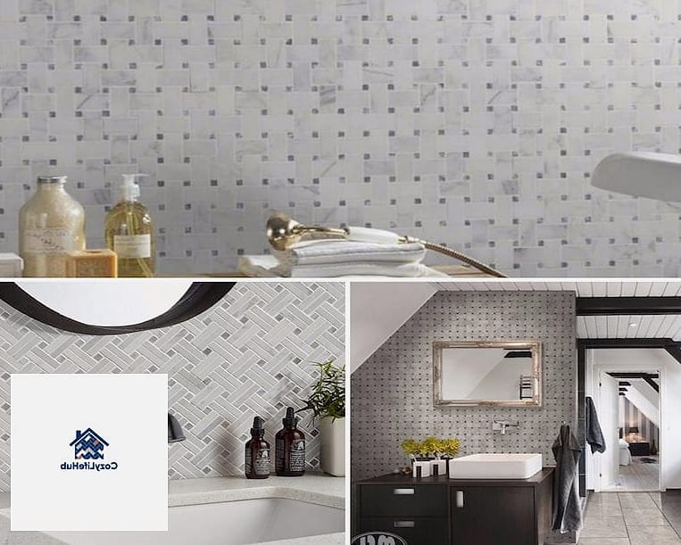 Marble Basketweave Tile