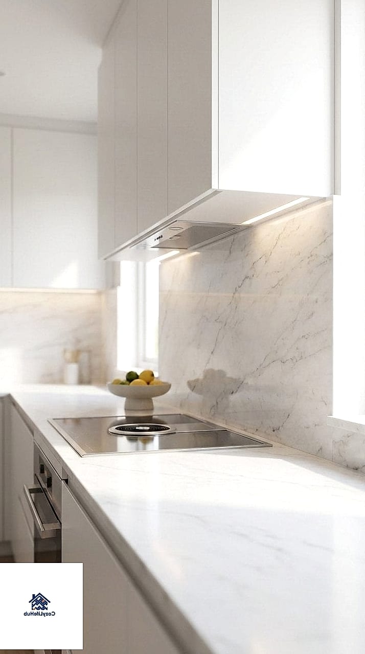 Marble Slab Backsplash
