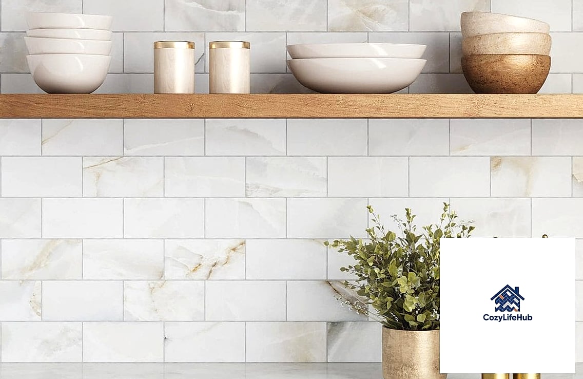 12 Marble Subway Tile Ideas Worth Bookmarking Before You Renovate 6 Marble Subway Tile with Brass Accents
