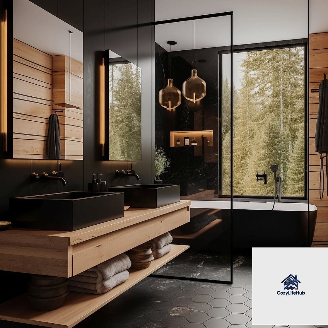 16 Modern Bathroom Ideas to Inspire Your Next Renovation 5 Matte Black Fixtures