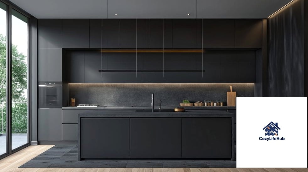 13 Contemporary Kitchen Ideas That Are Absolutely Worth It 4 Matte Black Fixtures and Hardware