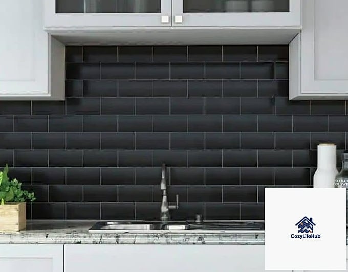 Matte Finish Tile Backsplash