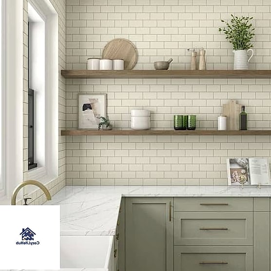 17 Antiqued Ivory Subway Backsplash Ideas Perfect for Any Budget 14 Matte Finish for a Softer, Modern Look