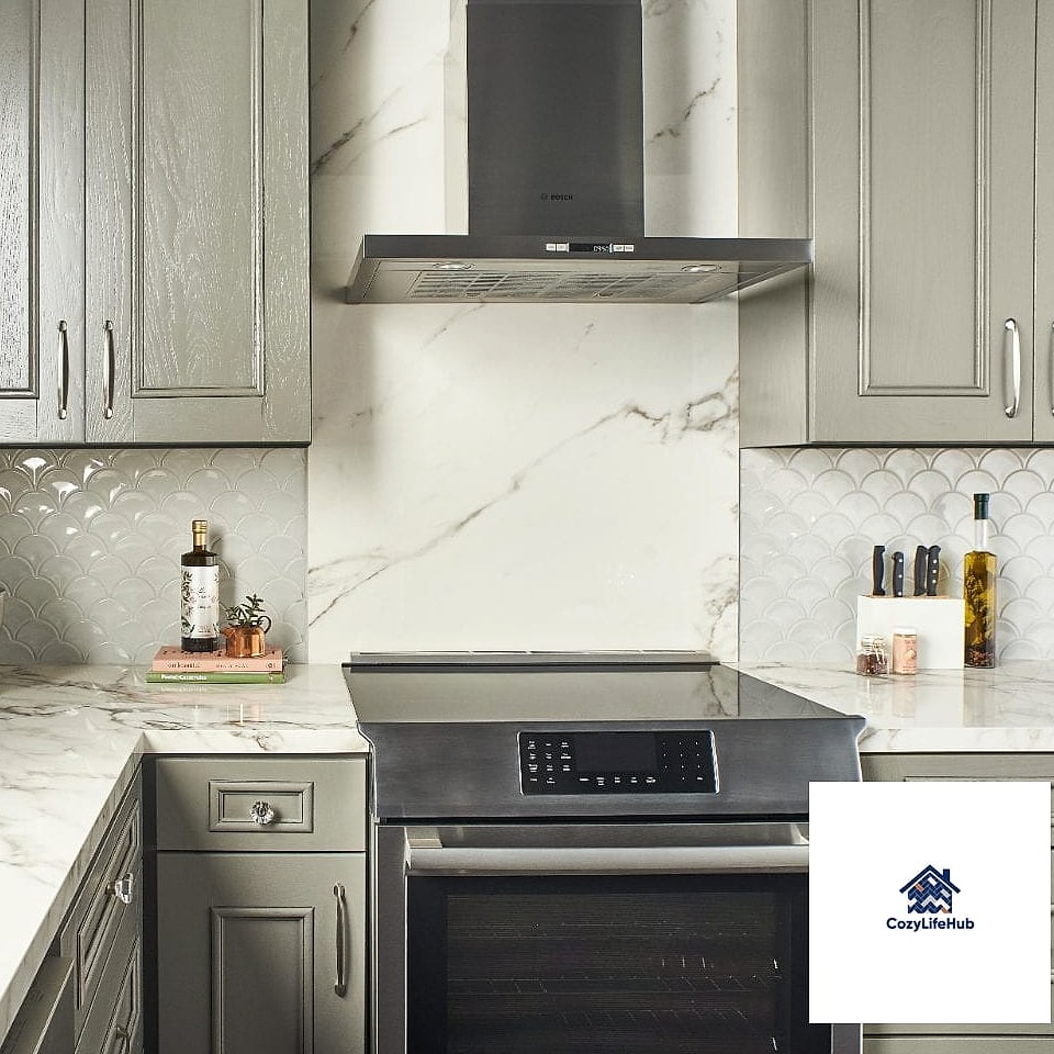 20 Matte Backsplash Ideas Worth Stealing From Interior Designers 6 Matte Marble-Look Porcelain Tile