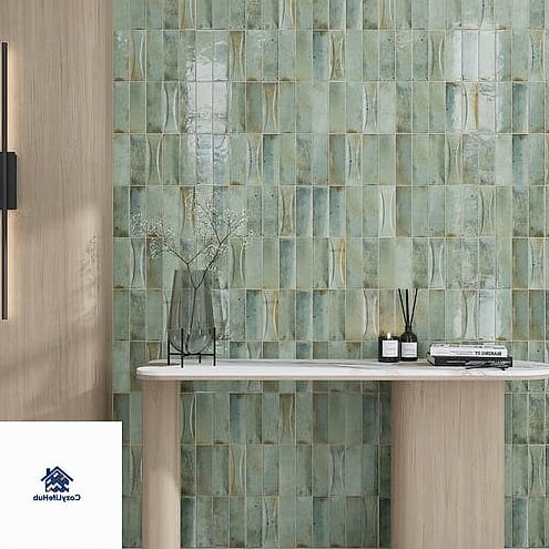 15 Glossy or Matte Subway Tile Ideas That Maximize Style and Function 6 Matte Sage Green Subway Tile in a Cottage Kitchen