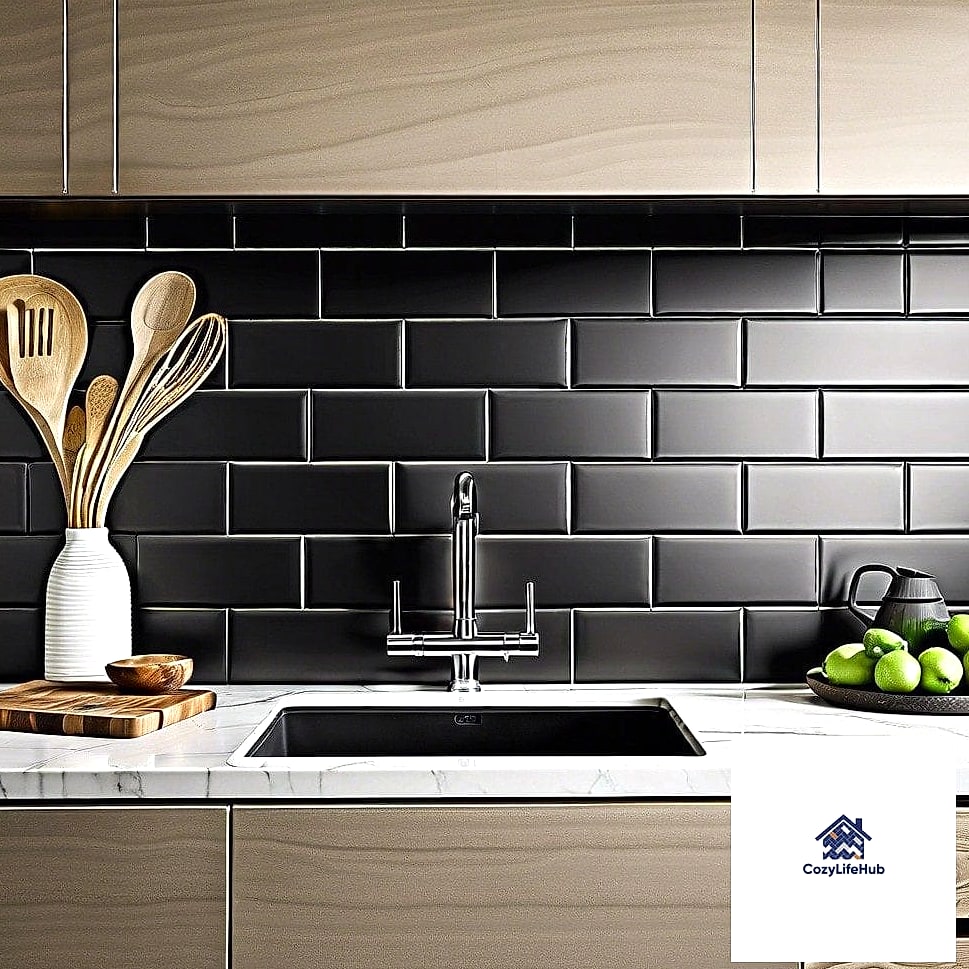 Matte Subway Tile Backsplash