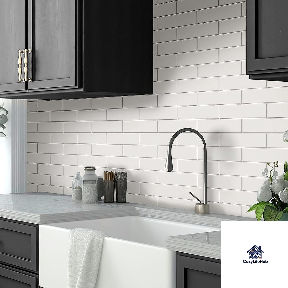 20 Matte Backsplash Ideas Worth Stealing From Interior Designers 16 Matte Tile with a Contrasting Grout Color