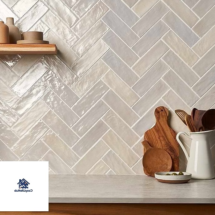 22 Glossy Subway Tile Ideas That Will Transform Your Space 21 Mixed Finish Wall