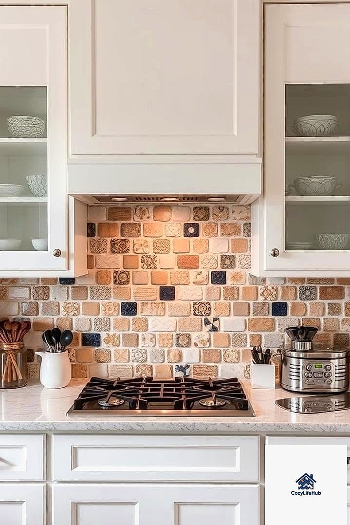 Mixed Material Backsplash
