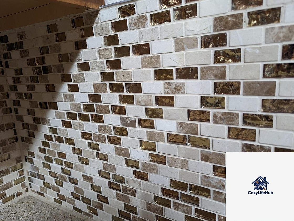 17 Antiqued Ivory Subway Backsplash Ideas Perfect for Any Budget 8 Mixed with Open Shelving for a Farmhouse Feel