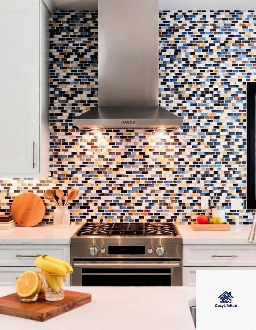 Mosaic Tile as an Accent Panel