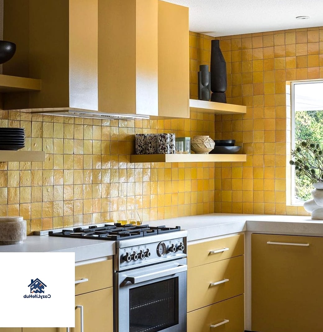 Mustard Yellow Zellige Tile
