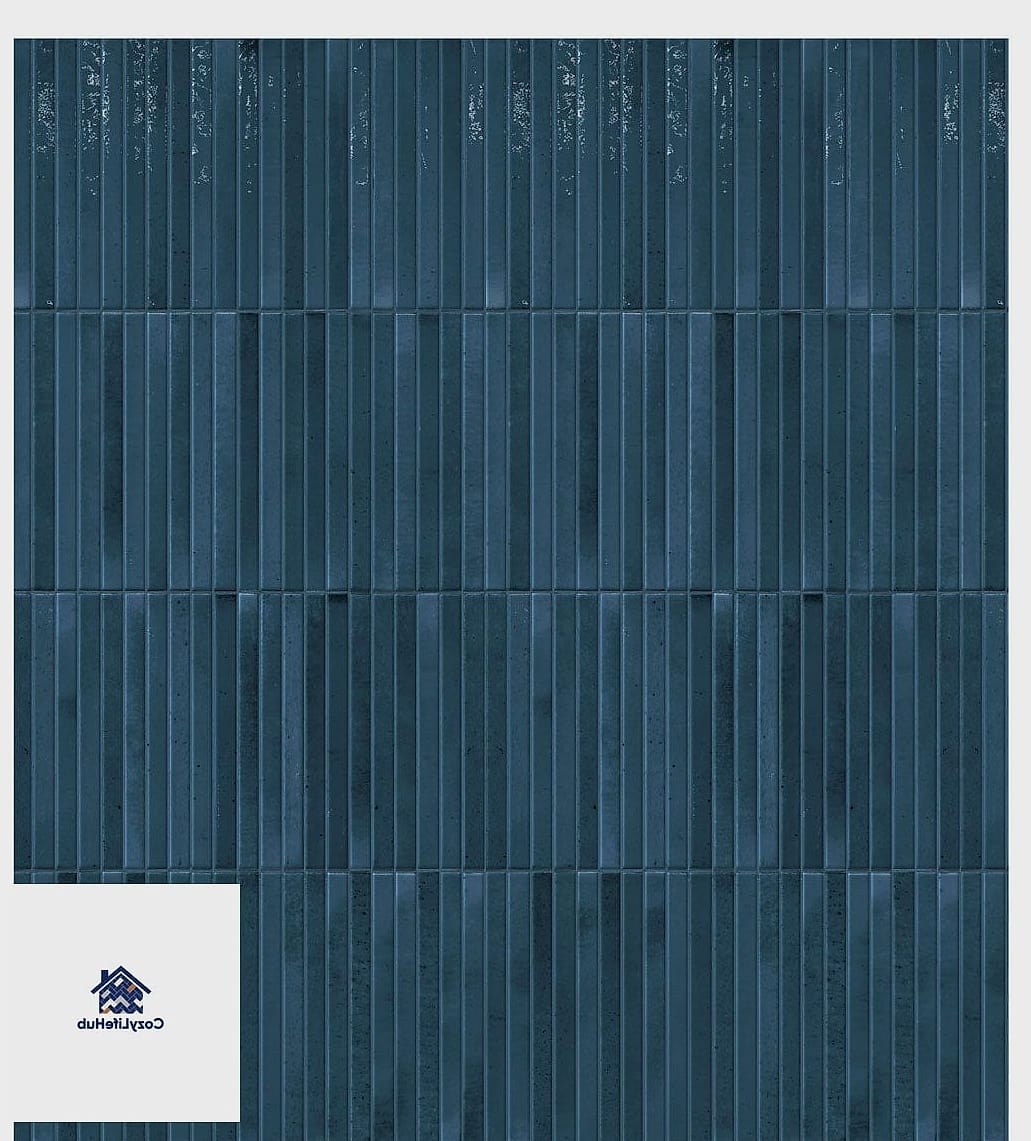 19 Kit Kat Tile Ideas for Every Home Style and Budget 6 Navy Blue Statement Tub Surround