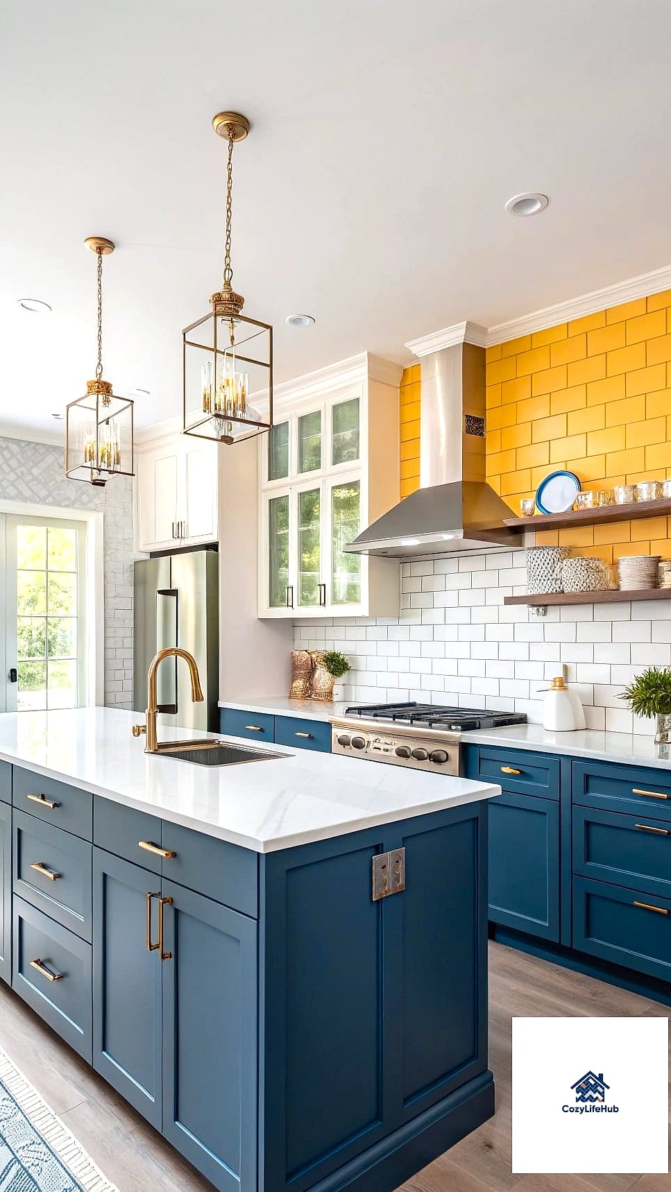 Navy Blue Ceramic Tile for Deep, Moody Contrast