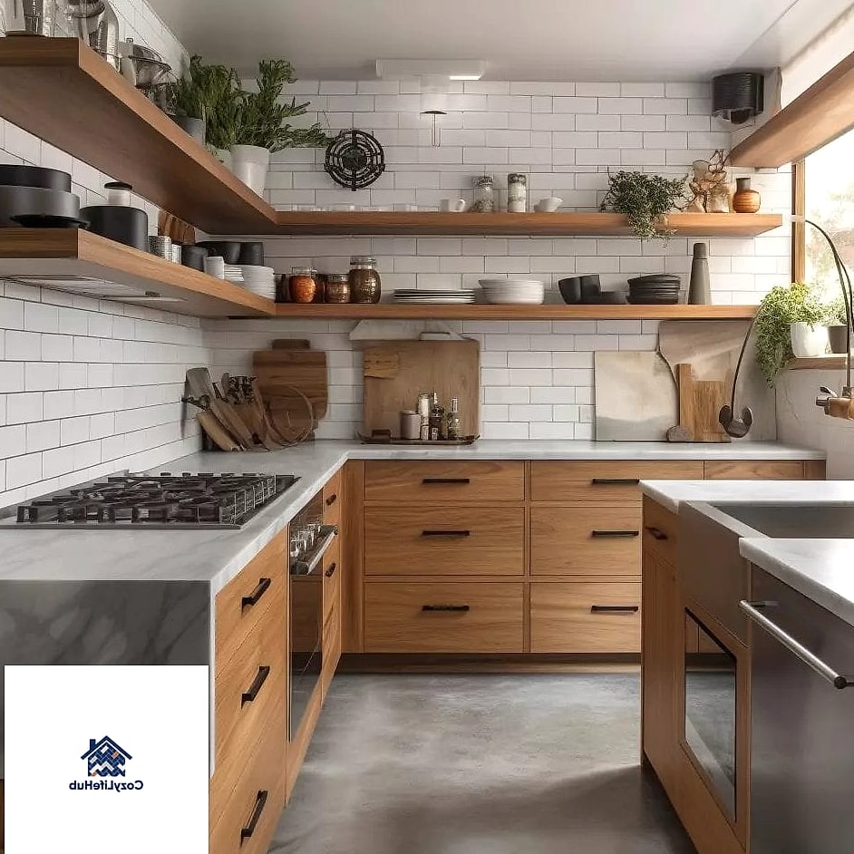 13 Contemporary Kitchen Ideas That Are Absolutely Worth It 5 Open Shelving with Curated Styling