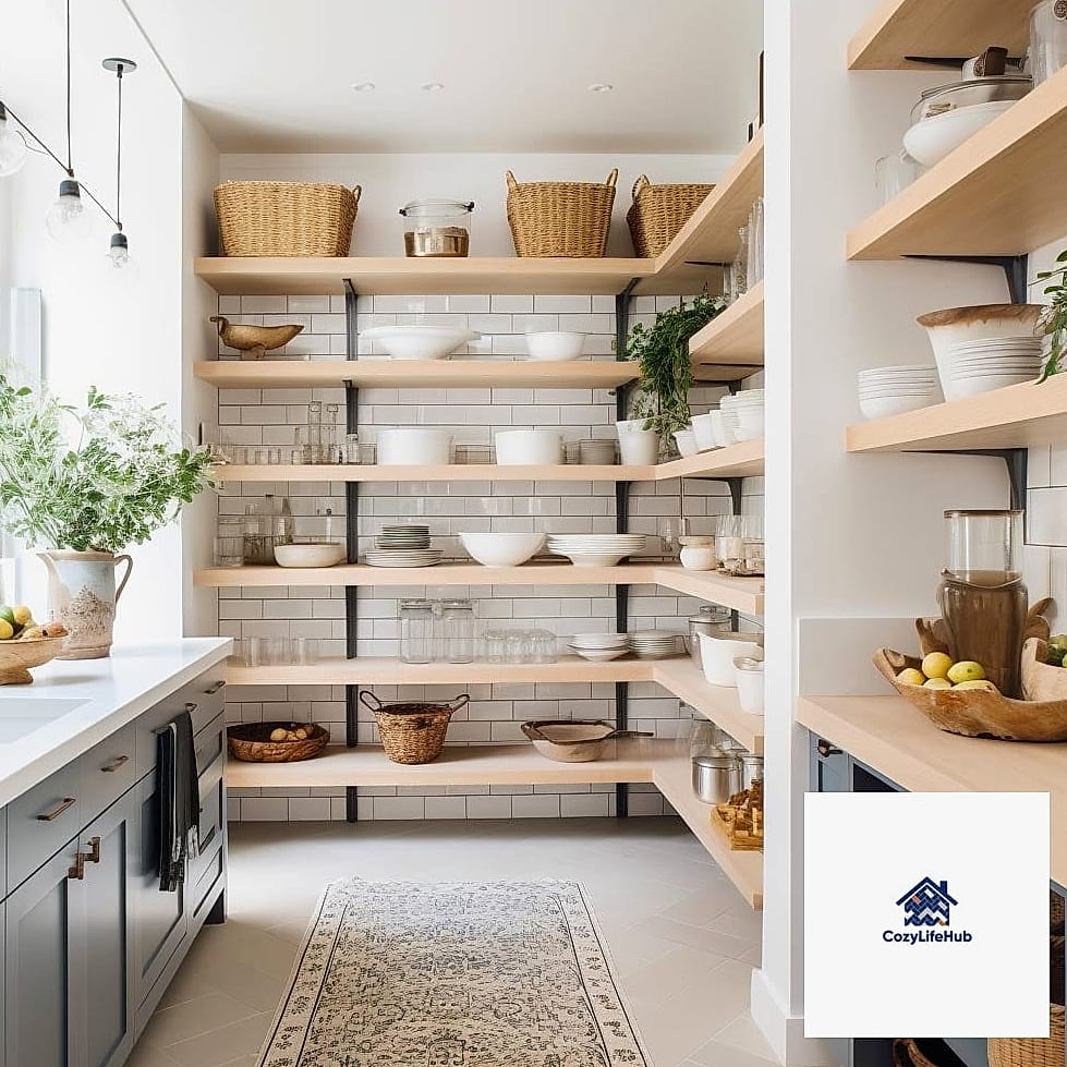 18 Traditional Kitchen Ideas Worth Stealing From Interior Designers 14 Open Shelving with Curated Display