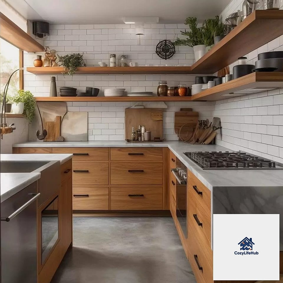 19 Modern Kitchen Ideas Worth Stealing From Interior Designers 6 Open Shelving With Curated Styling