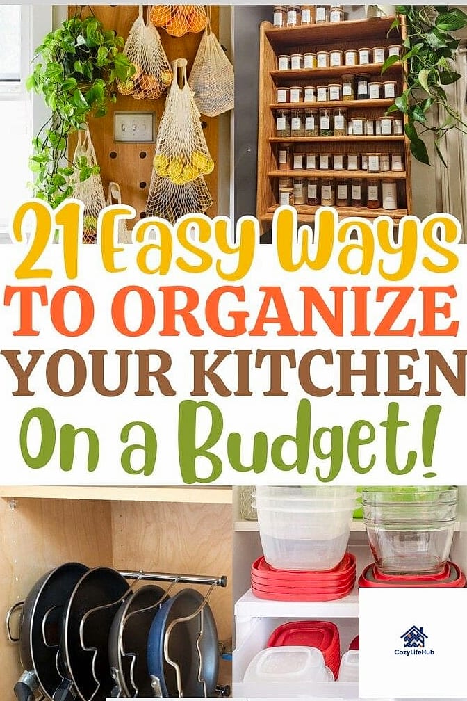14 Elegant Kitchen Ideas Perfect for Any Budget 13 Organize with Matching Baskets and Bins