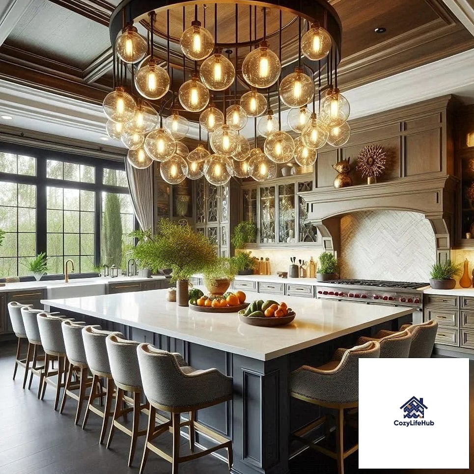 Oversized Kitchen Islands With Waterfall Edges