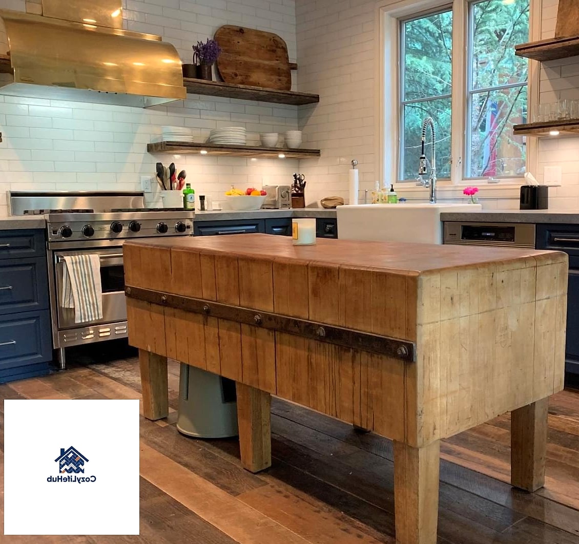 17 Antiqued Ivory Subway Backsplash Ideas Perfect for Any Budget 17 Paired with Butcher Block Counters for Warmth