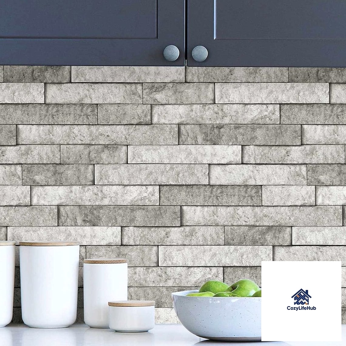 25 Backsplash for Granite Countertops Ideas That Will Change How You See Your Home 15 Peel-and-Stick Tile for Renters
