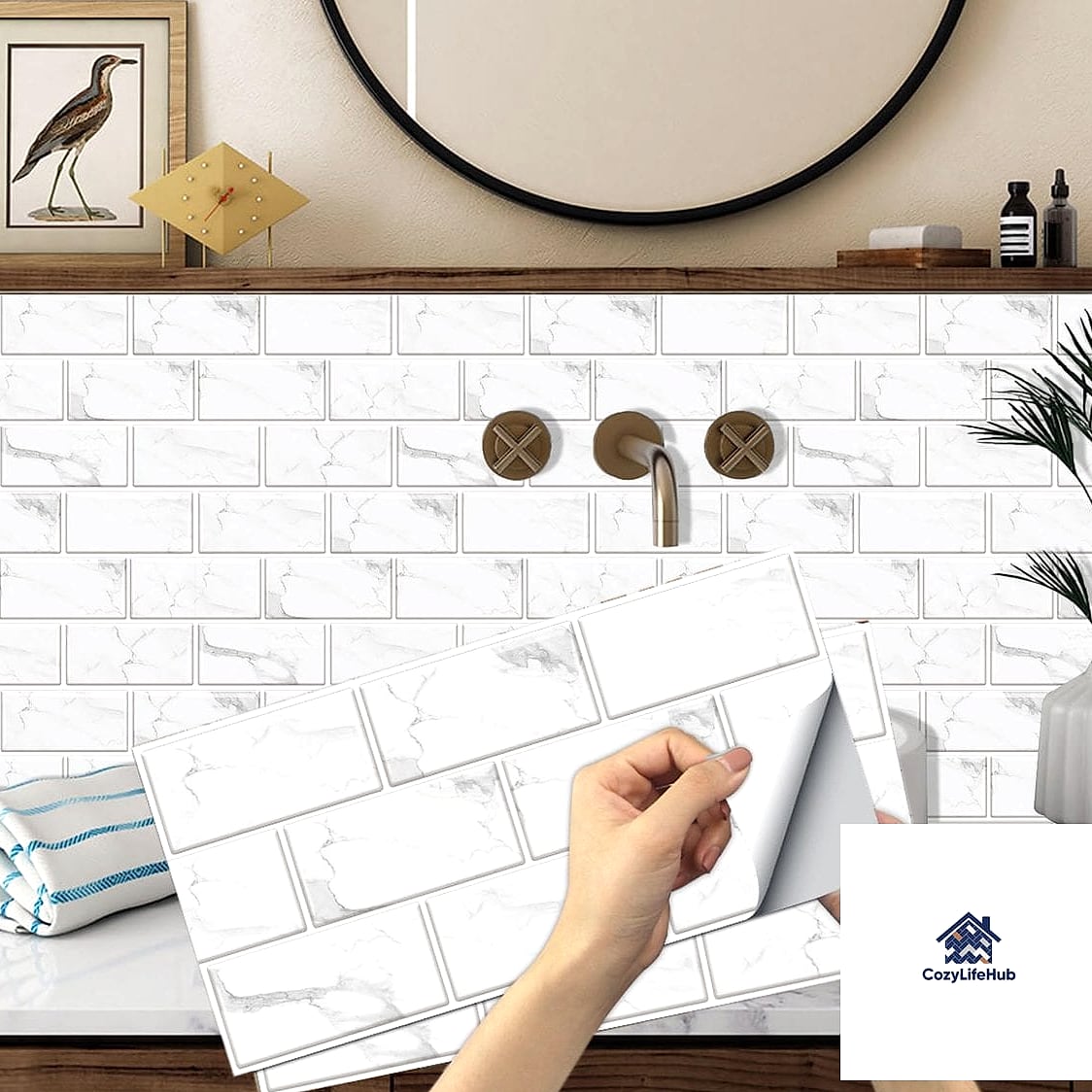 17 Subway Tile Ideas You'll Want to Save Right Now 14 Peel-and-Stick Subway Tile Backsplash