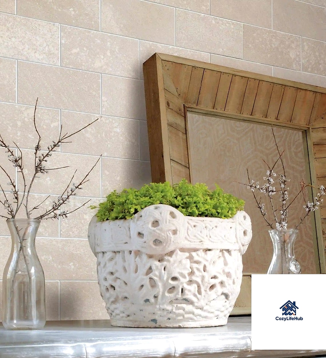 17 Antiqued Ivory Subway Backsplash Ideas Perfect for Any Budget 6 Peel-and-Stick Antiqued Ivory Tiles for Renters