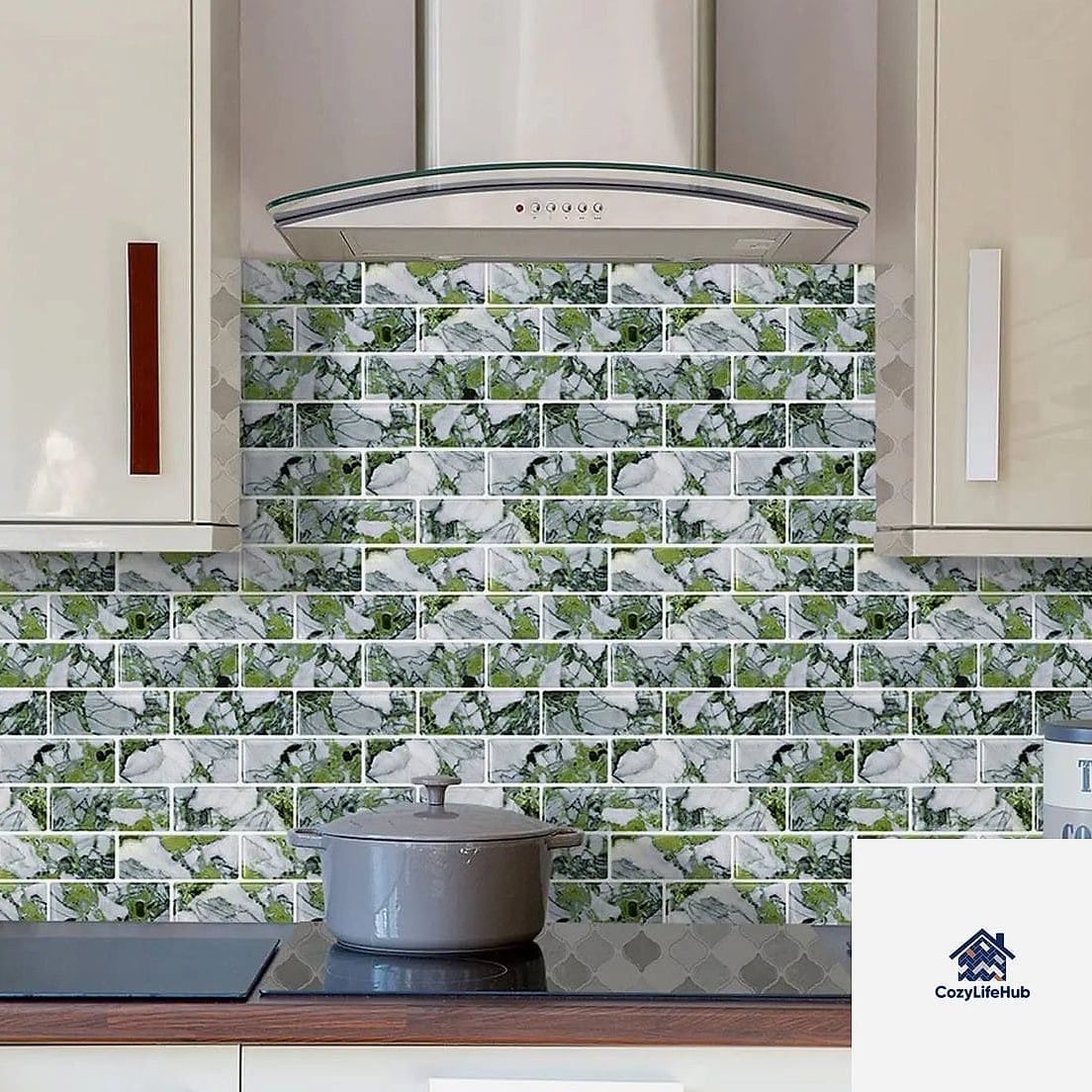 30 Backsplash for Modern Cabinets Ideas to Inspire Your Next Renovation 20 Peel-and-Stick Subway Tile