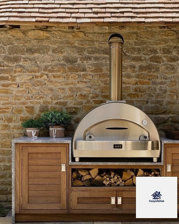 7 Outdoor Kitchen Ideas That Are Absolutely Worth It 4 A Pizza Oven Built Right Into the Layout