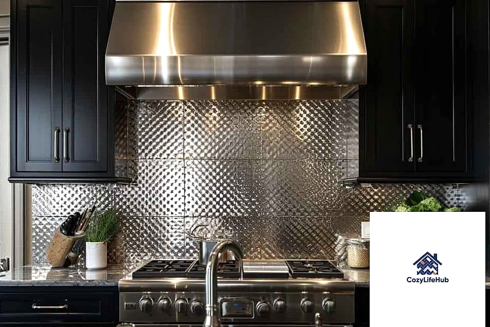 20 Metal Sheet Backsplash Ideas That Will Transform Your Space 6 Polished Chrome Sheet Metal
